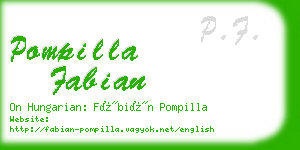 pompilla fabian business card